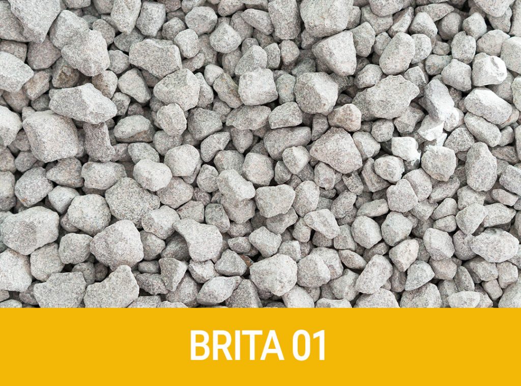 Brita 01: aplicações, granulometria e onde comprar no Vale do Taquari 1 Pilha de Brita 01 produzida pela Solução Britas em Nova Bréscia, RS, para entrega no Vale do Taquari